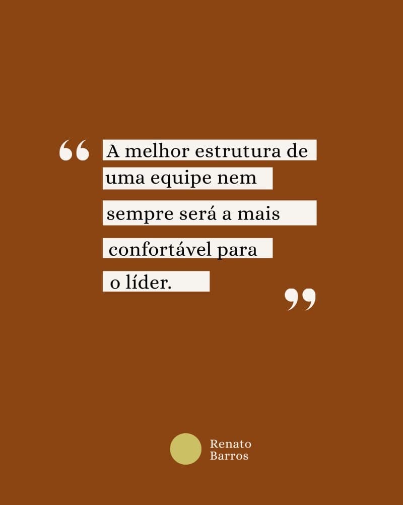 Estrutura antes do conforto do líder